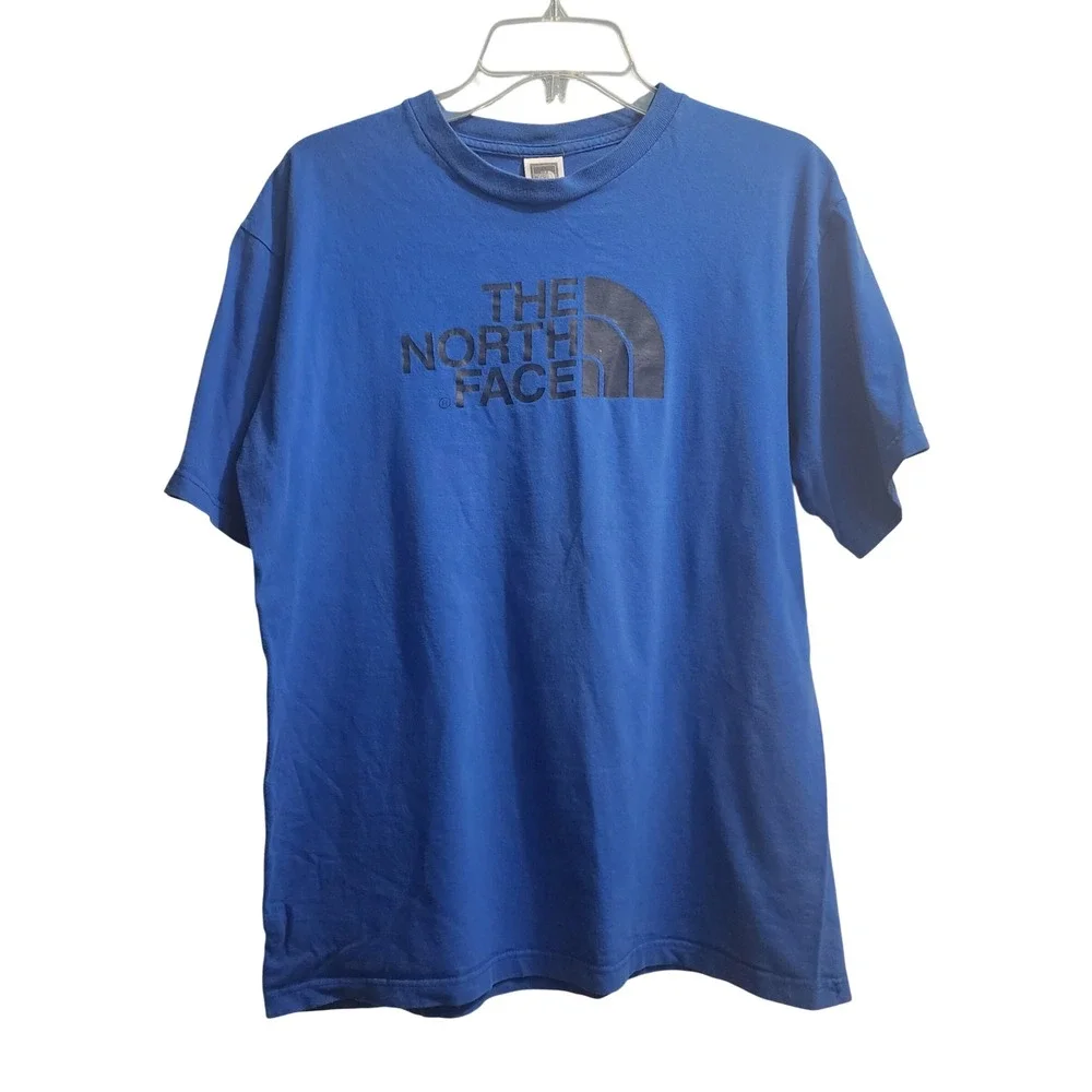The North Face Mens Blue Graphic Logo Short Sleeve T-Shirt Size M‎ M/M NF0A3G1C